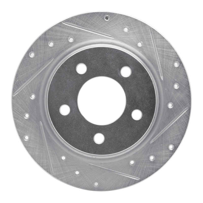 Mazda 3 Brake Rotor (1) - Rear Right - R1 Concepts - Drilled & Slotted - Silver - `04-`13 Mazda 3 Brake Rotor (1) - Rear Right - R1 Concepts - Drilled & Slotted - Silver - `04-`13